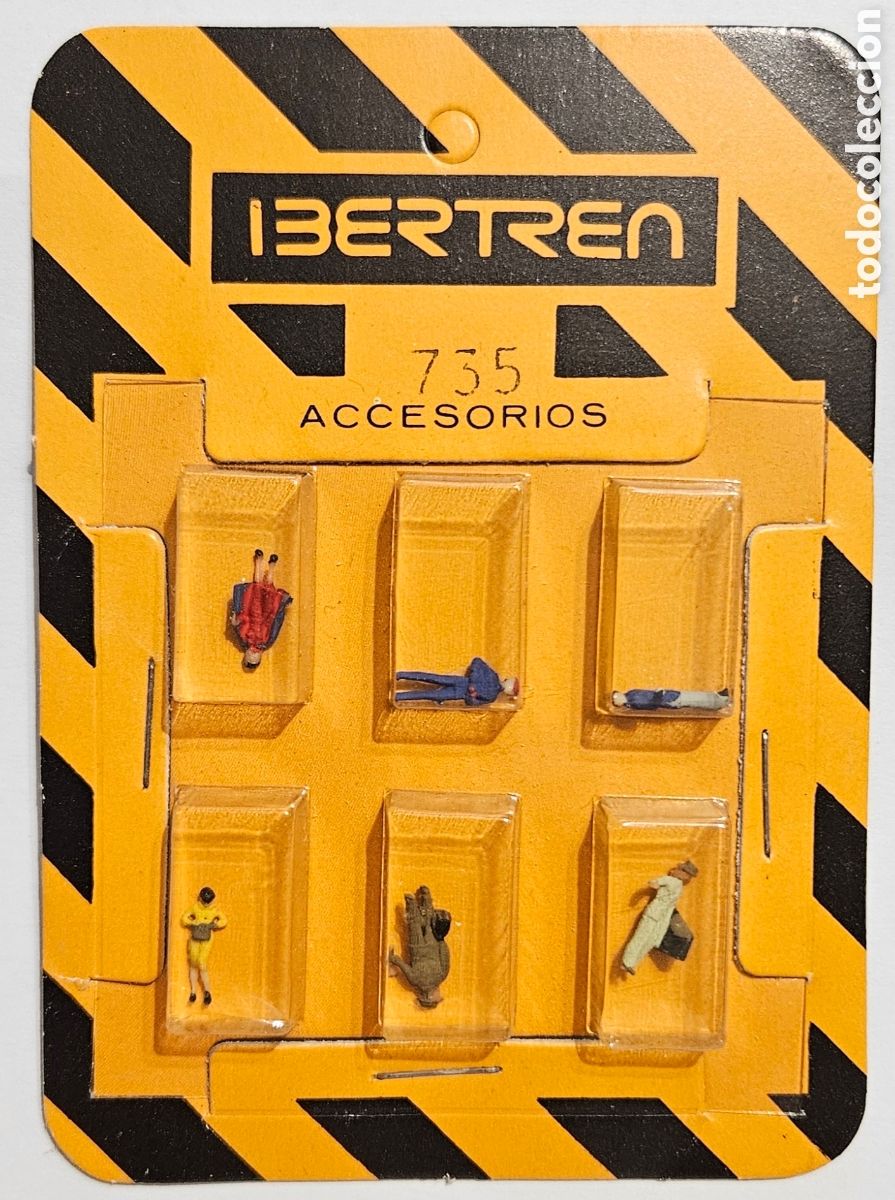 Trenes escala: IBERTREN - BLISTER 6 PERSONAJES VIAJEROS REFERENCIA 735 ESCALA N