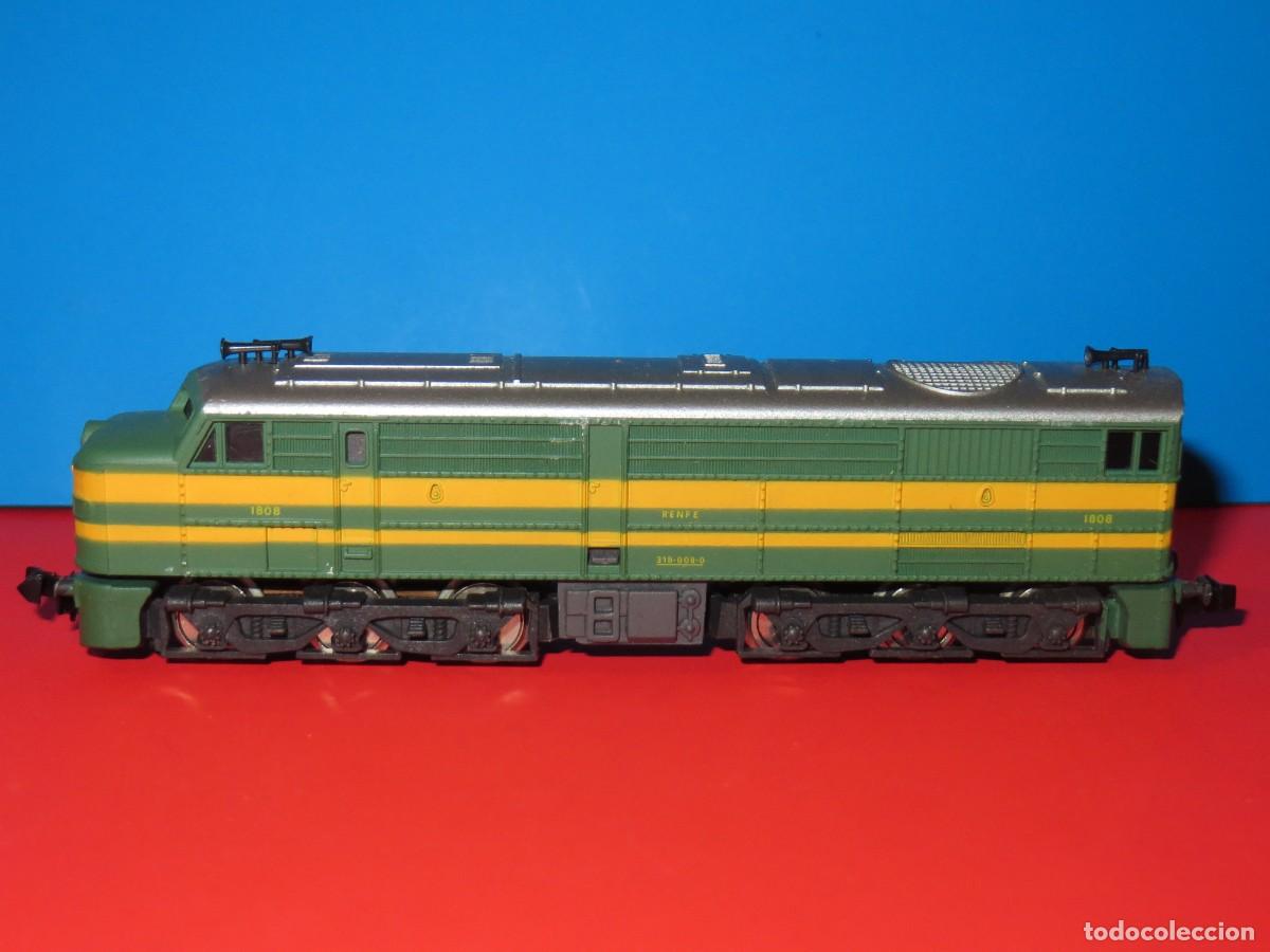 Trenes escala: LOCOMOTORA DIESEL EL&Eacute;CTRICA ALCO RENFE 1800. IBERTREN ESCALA N