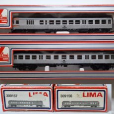 Trenes Escala: TRENES LIMA H0 309156 Y 30157 LOTE DE 2 VAGONES CON CAJA