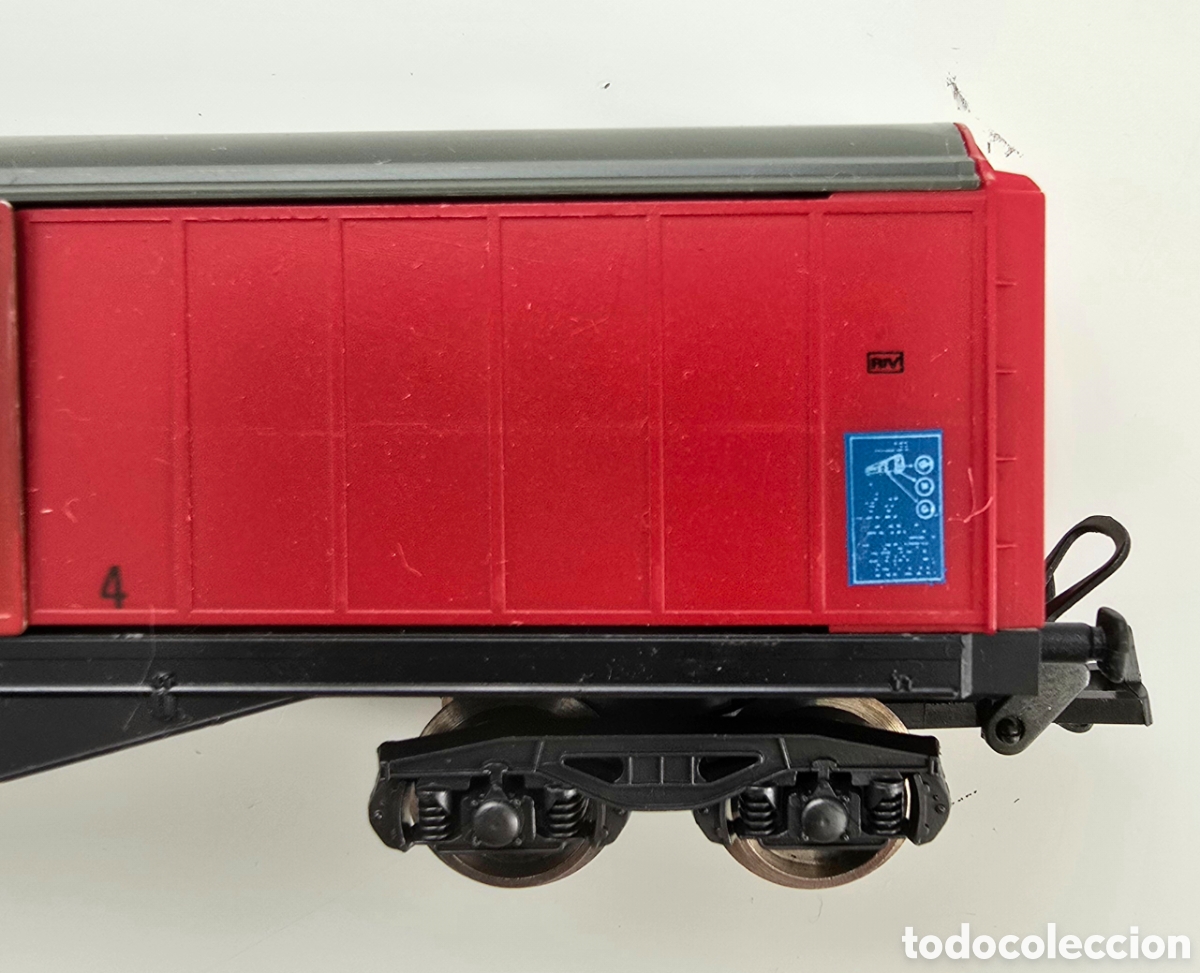Trenes escala: Vag&oacute;n mercanc&iacute;as LIMA H0 - Foto 7