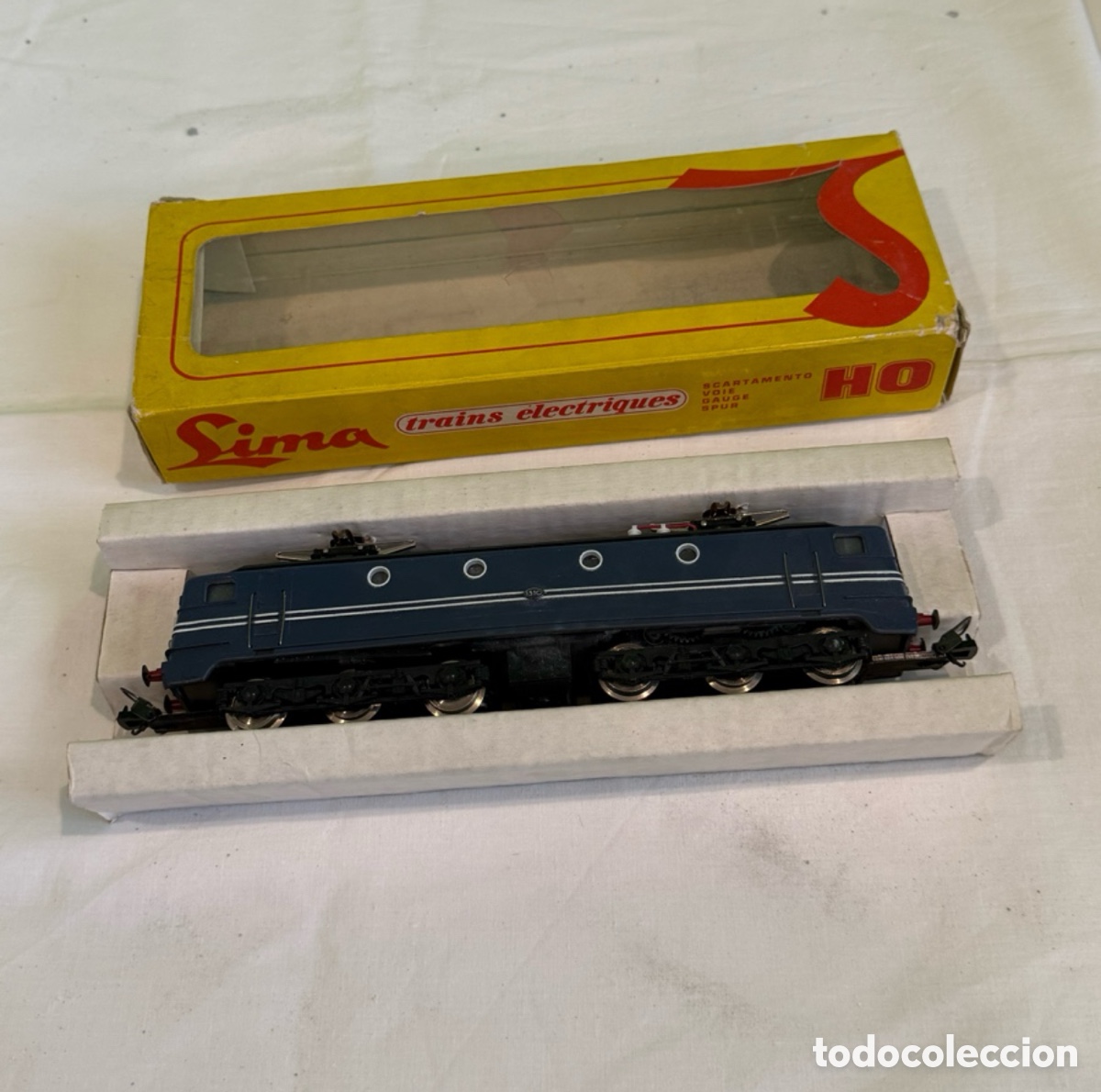 Treni in Scala: Locomotora Lima HO 8024 el&eacute;ctrica antigua con caja original tren maqueta