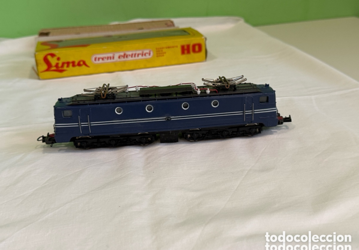 Treni in Scala: Locomotora Lima HO 8024 el&eacute;ctrica antigua con caja original tren maqueta