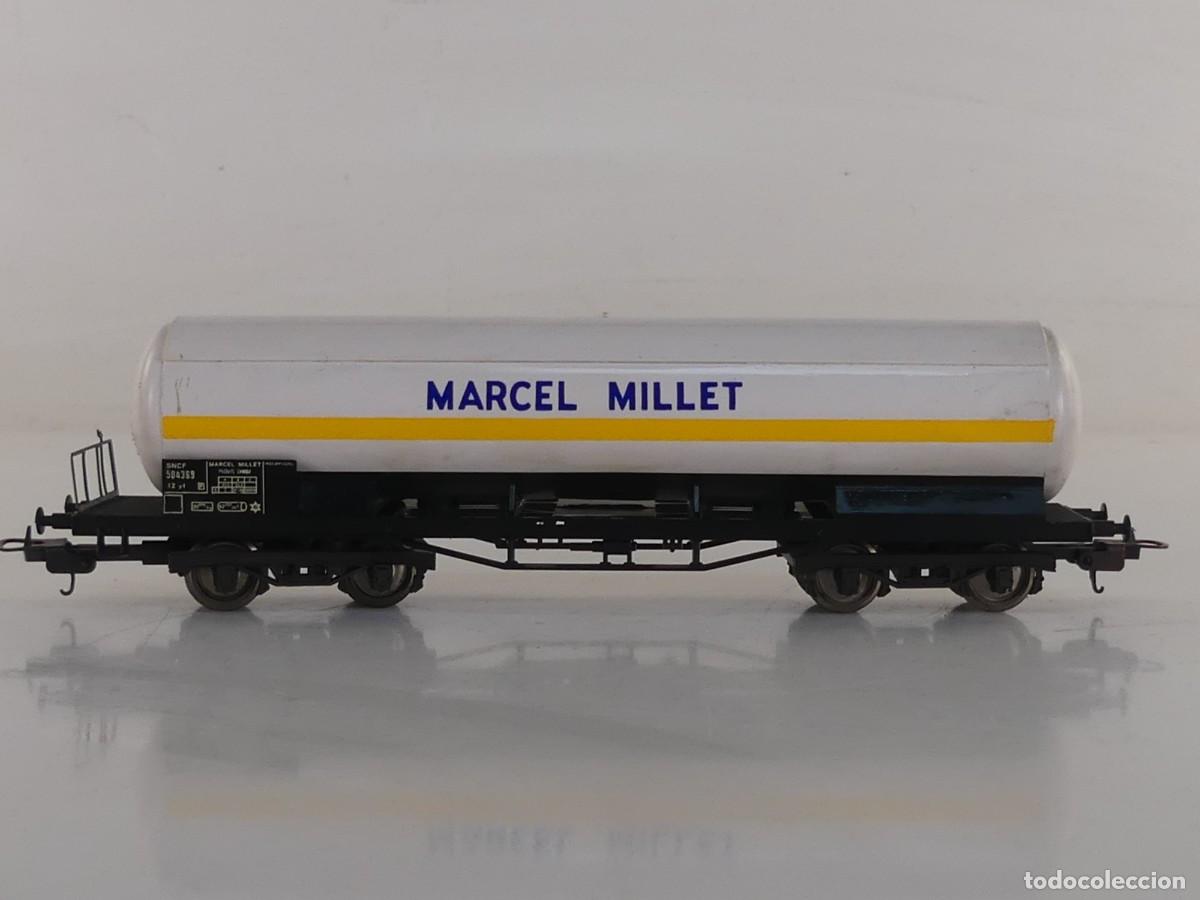 Treni in Scala: VAGON TRANSPORTE LIQUIDOS MARCEL MILLET TREN LIMA ITALY ESCALA H0