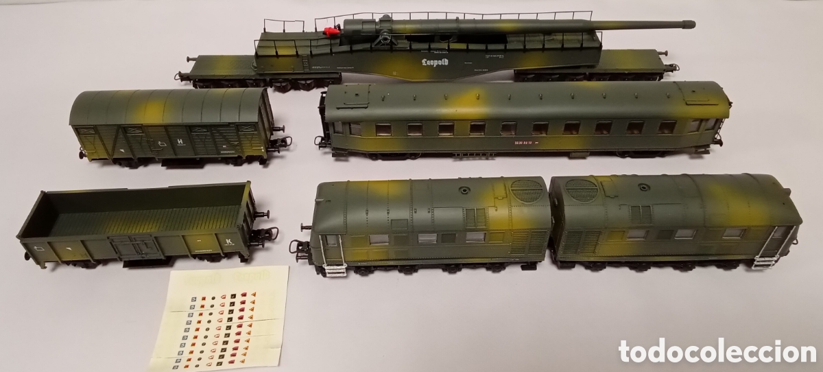 Trenes Escala: Tren Militar Alemania WW2 Camuflaje Lima Escala Ho