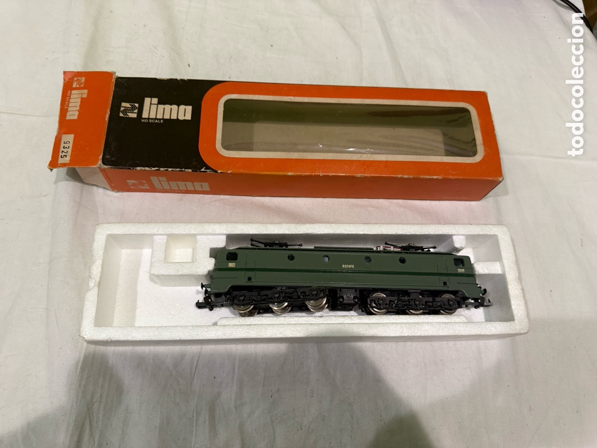 Trenes escala: Locomotora El&eacute;ctrica RENFE Lima Ref. 9325 &ndash; Escala H0 &ndash; Verde &ndash; Con Caja