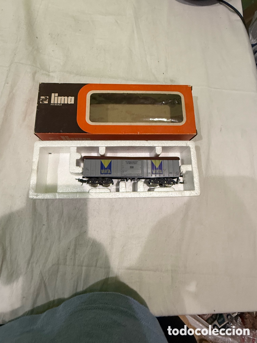 Trenes escala: Antiguo Vag&oacute;n Lima H0 Ref. 3183 DB VARTA &ndash; 4 Ejes &ndash; Con Caja