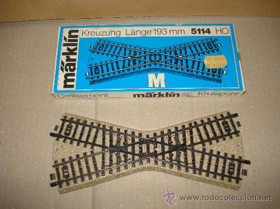 Trenes escala: Cruce Ref. 5114 de MARKLIN en *H0*. - Foto 1