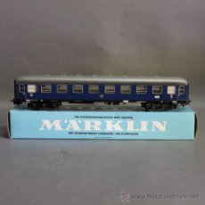 Trenes Escala: VAGÓN DE HOJALATA EN SU CAJA ORIGINAL DE MARKLIN / MÄRKLIN 4085. 1950 - 1960.