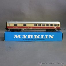 Trenes Escala: VAGÓN DE HOJALATA EN SU CAJA ORIGINAL DE MARKLIN / MÄRKLIN 4087. 1950 - 1960.