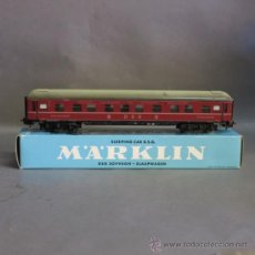 Trenes Escala: VAGÓN DE HOJALATA EN SU CAJA ORIGINAL DE MARKLIN / MÄRKLIN 4064. 1950 - 1960.