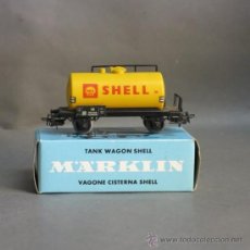 Trenes Escala: VAGÓN DE SHELL EN SU CAJA ORIGINAL DE MARKLIN / MÄRKLIN 4502. 1950 - 1960.