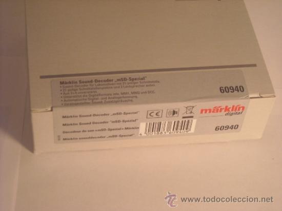 Trenes escala: marklin digital ref 60940 decoder sonido MFX decodificador sound msd special - Foto 3