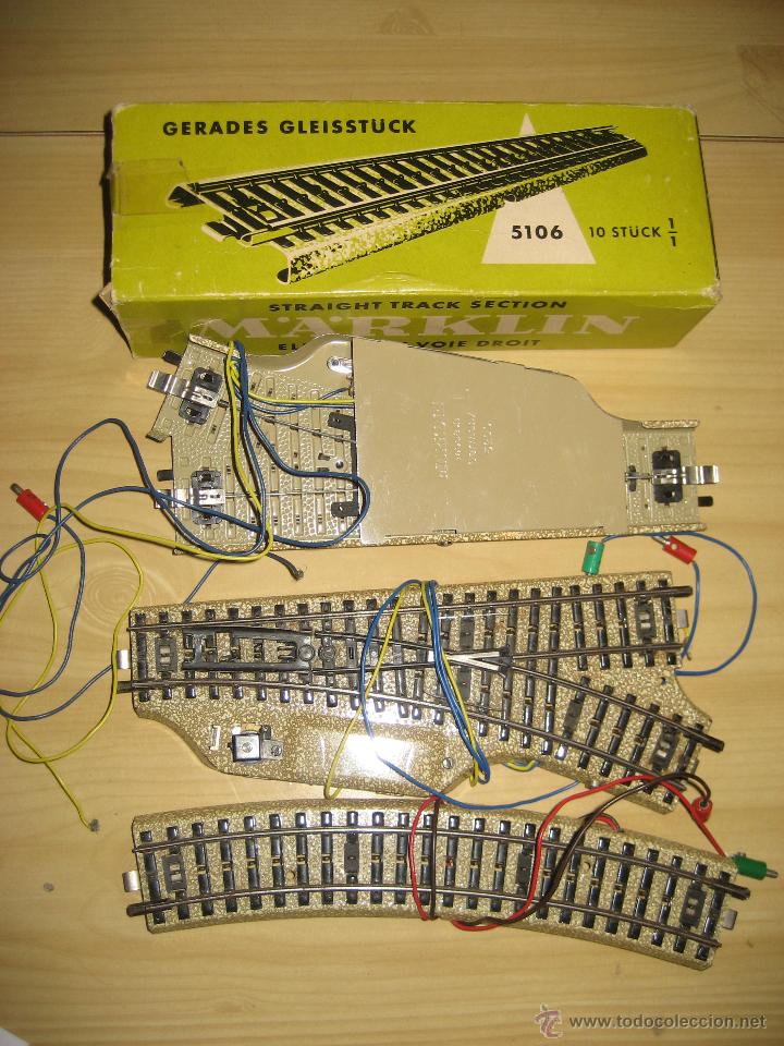 Trenes escala: LOTE DE VIAS DE LA MARCA MARKLIN. - Foto 1