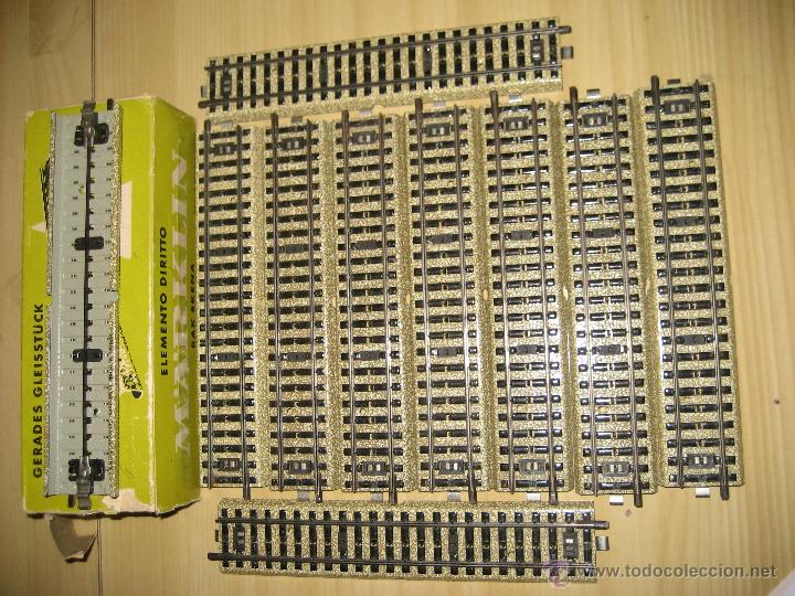 Trenes escala: LOTE DE VIAS DE LA MARCA MARKLIN. - Foto 2