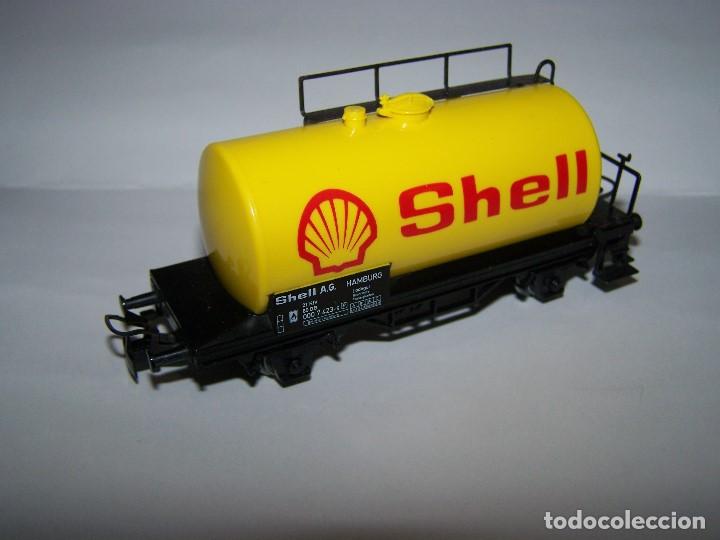 Trenes escala: Vag&oacute;n cisterna Shell de la marca Marklin H0 - Foto 4