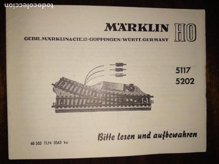 Trenes escala: manual Marklin 5117 5202 librito - Foto 1