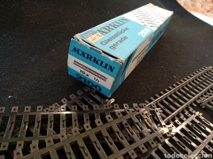Trenes escala: Marklin 2100 Conjunto de 10 tramos rectos. - Foto 2