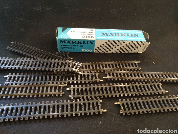 Trenes escala: Marklin 2100 Conjunto de 10 tramos rectos. - Foto 1
