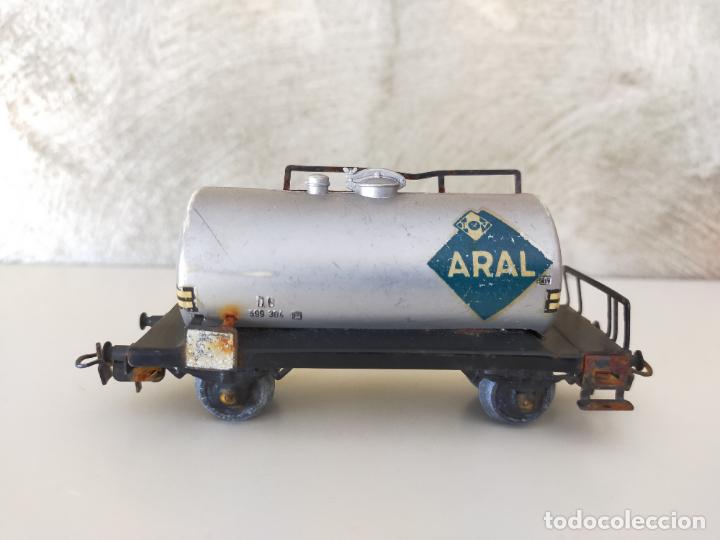 Trenes escala: VAG&Oacute;N CISTERNA ARAL MARKLIN HO - Foto 3