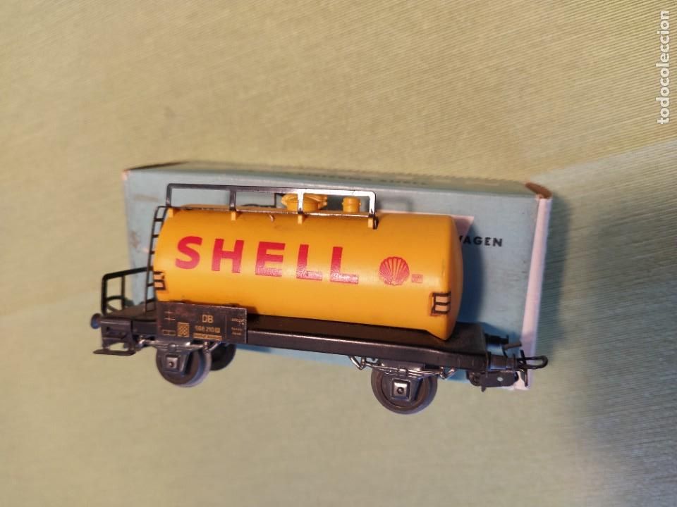 Trenes escala: M&Auml;RKLIN vag&oacute;n cisterna SHELL 4502 Ho - Foto 1