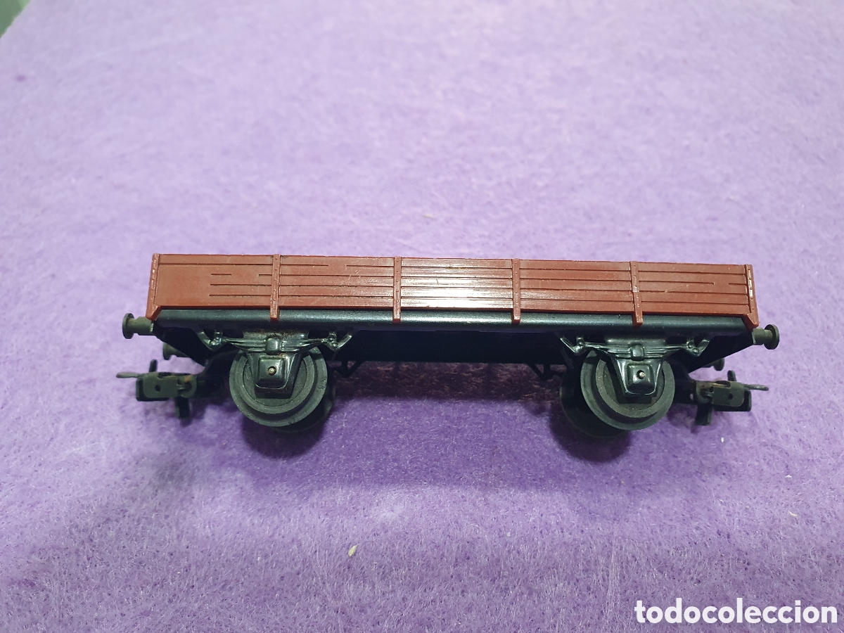 Trenes escala: Vag&oacute;n plataforma H0 Marklin. (L28) - Foto 1