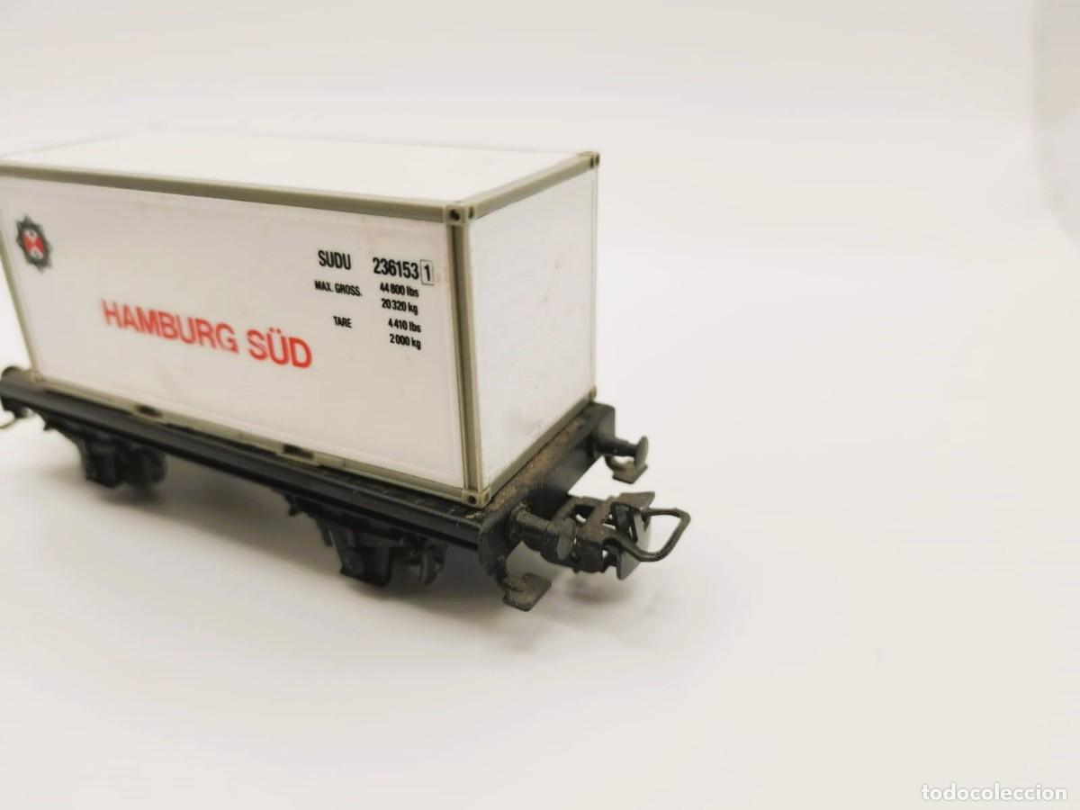 Trenes escala: Marklin vagon container de carga H0 - Foto 3