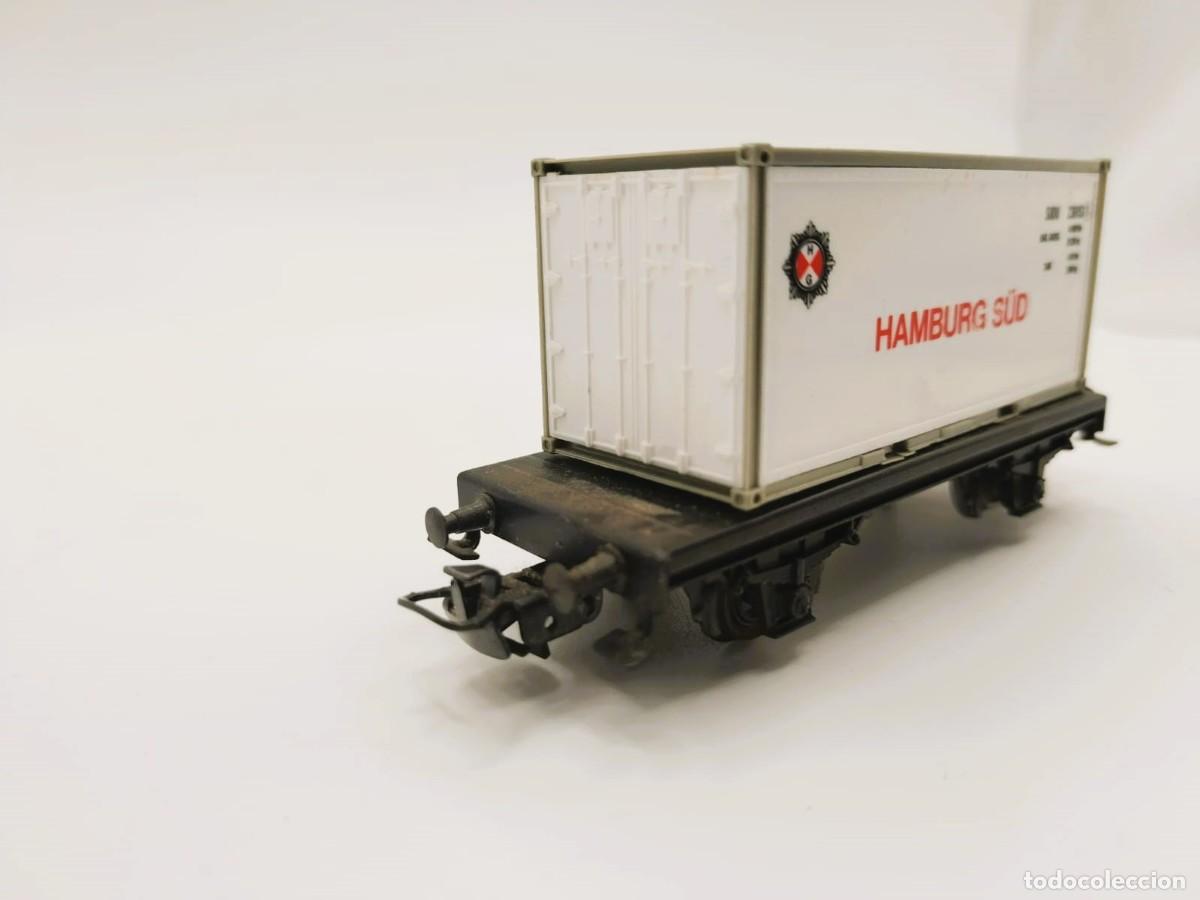 Trenes escala: Marklin vagon container de carga H0 - Foto 4