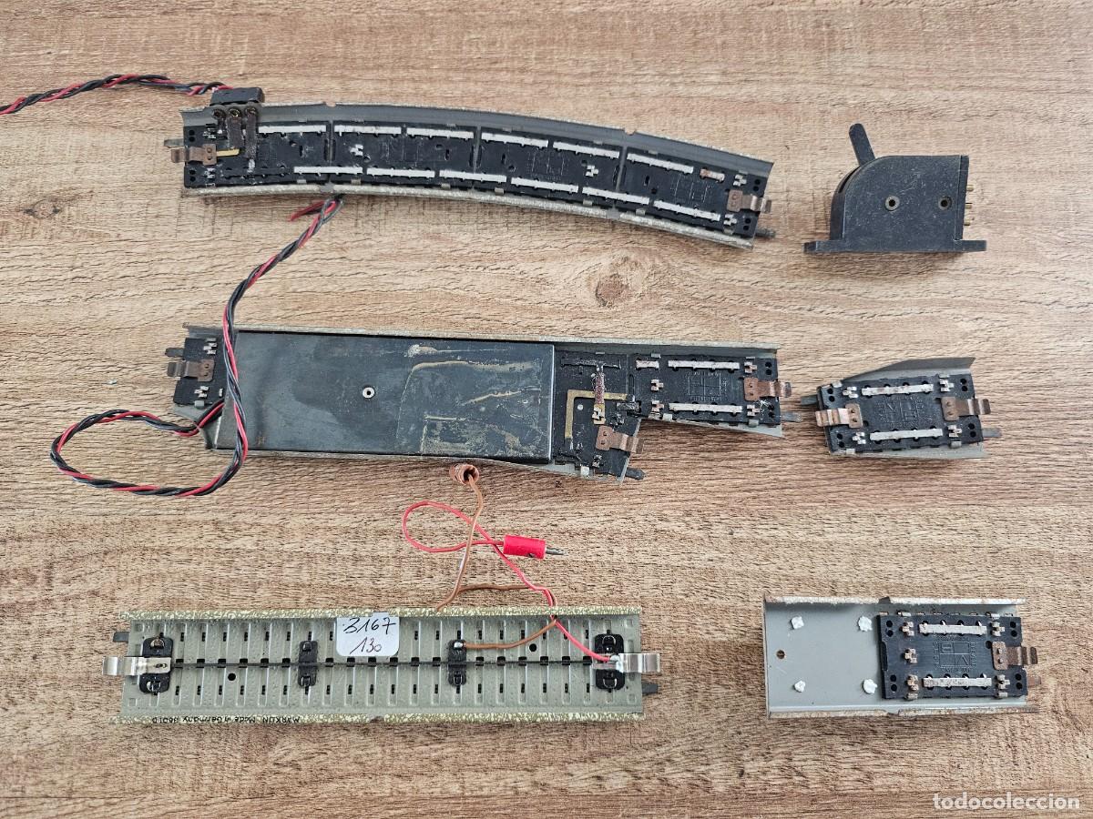 Trenes escala: M&auml;rklin HO. Desvios , topes, interruptor - Foto 2