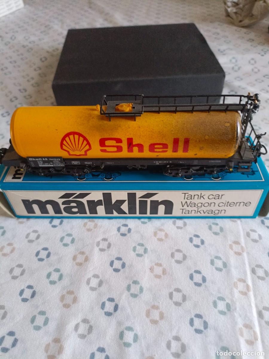 Trenes escala: Antiguo vag&oacute;n de Shell de Marklin - Foto 1