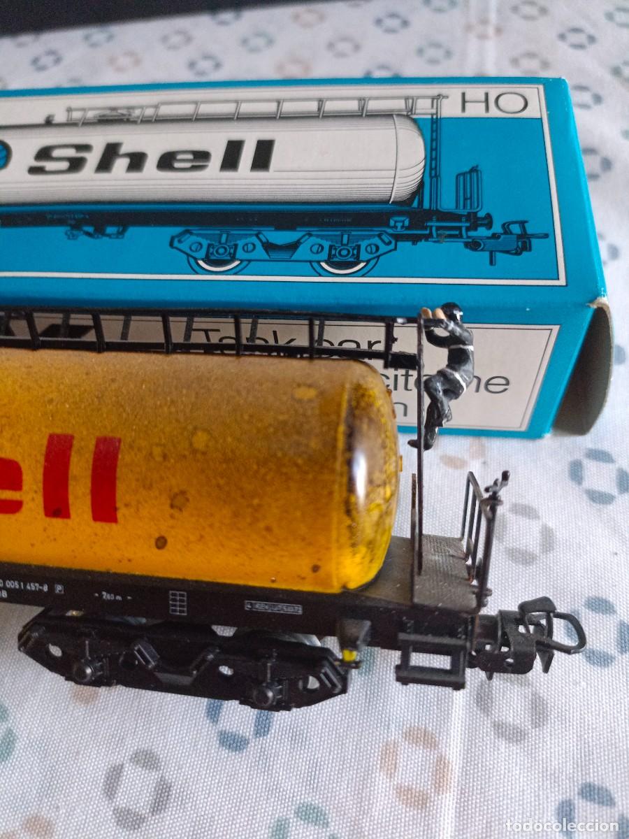 Trenes escala: Antiguo vag&oacute;n de Shell de Marklin - Foto 3