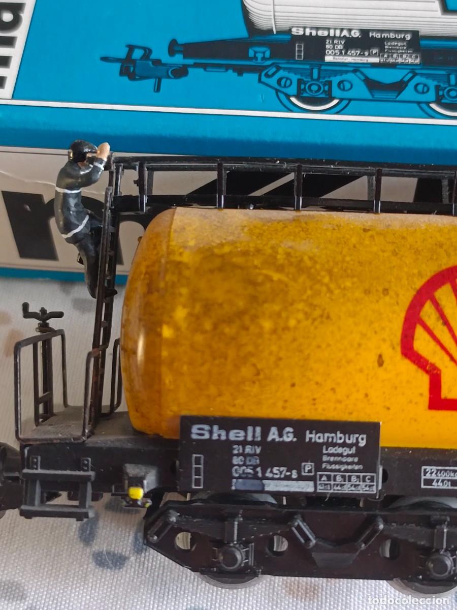Trenes escala: Antiguo vag&oacute;n de Shell de Marklin - Foto 4