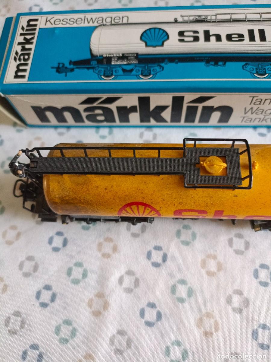 Trenes escala: Antiguo vag&oacute;n de Shell de Marklin - Foto 5