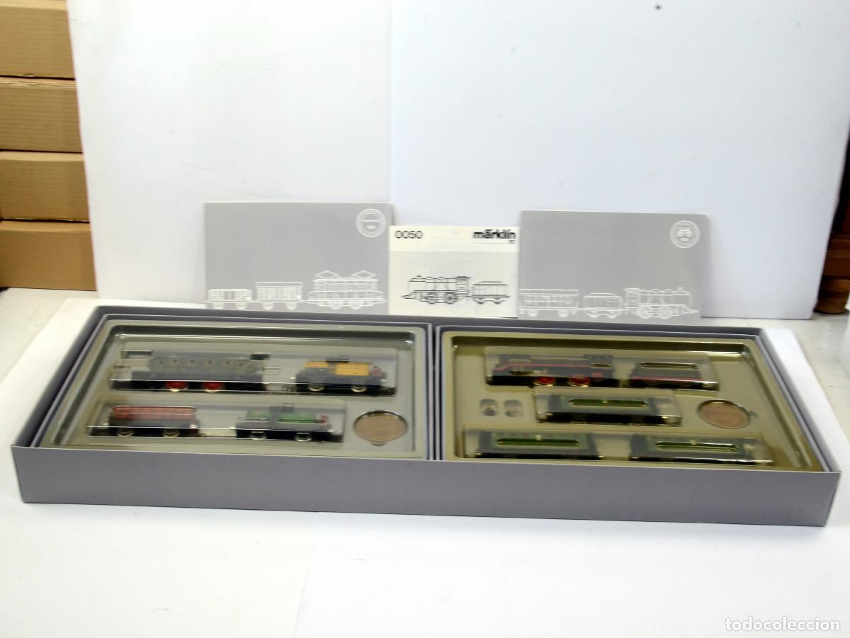 Trenes escala: M&auml;rklin Escala H0 0050 Dos Trenes con Locomotoras 50 Aniversario M&auml;rklin con Caja
