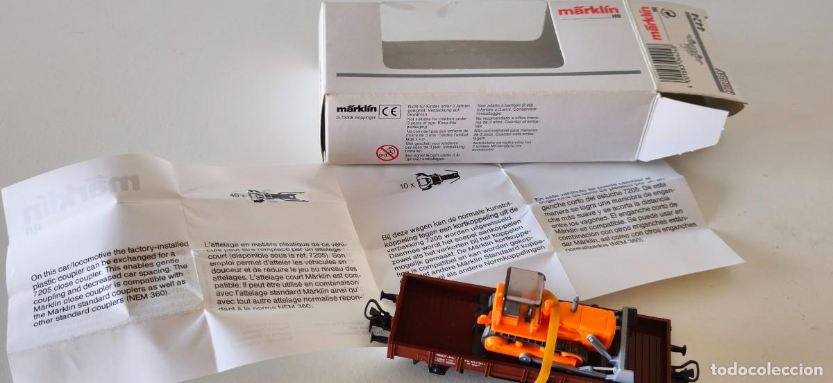 Trenes escala: VAGON PLATAFORMA MARKLIN 4424 HO - Foto 11
