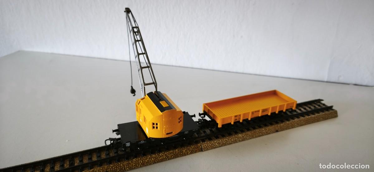 Trenes escala: VAGON GRUA MARKLIN HO - Foto 1