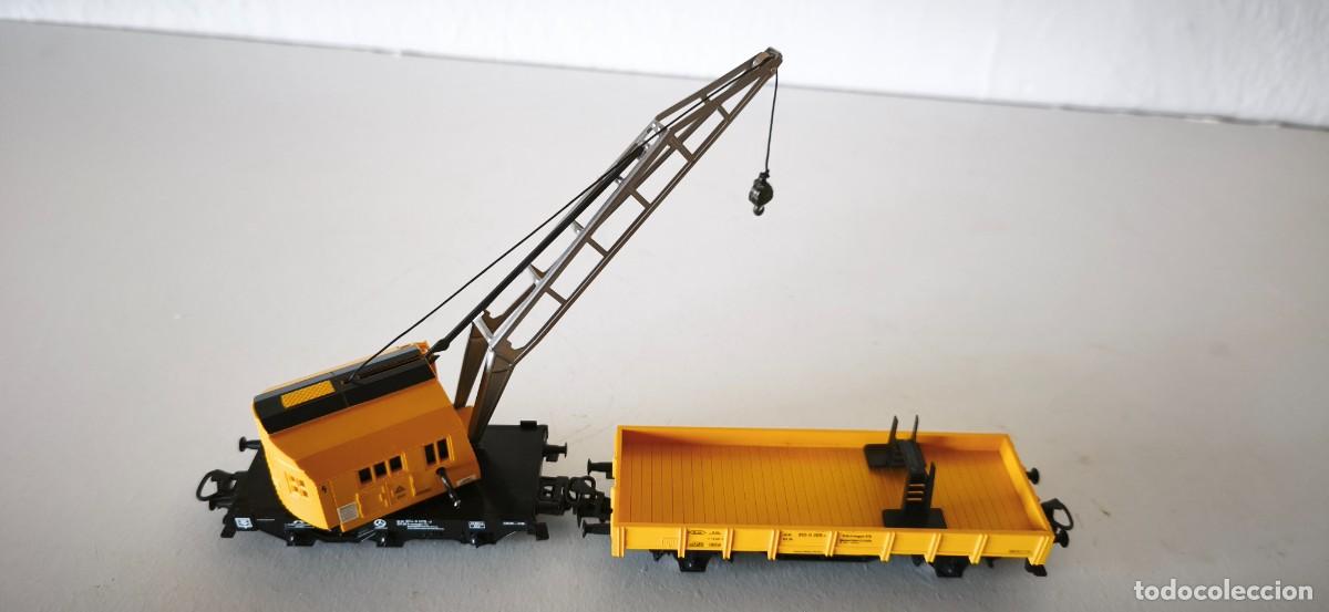 Trenes escala: VAGON GRUA MARKLIN HO - Foto 2