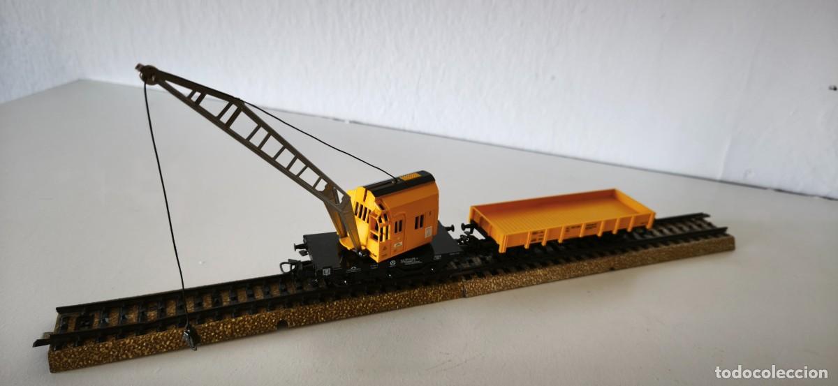 Trenes escala: VAGON GRUA MARKLIN HO - Foto 3