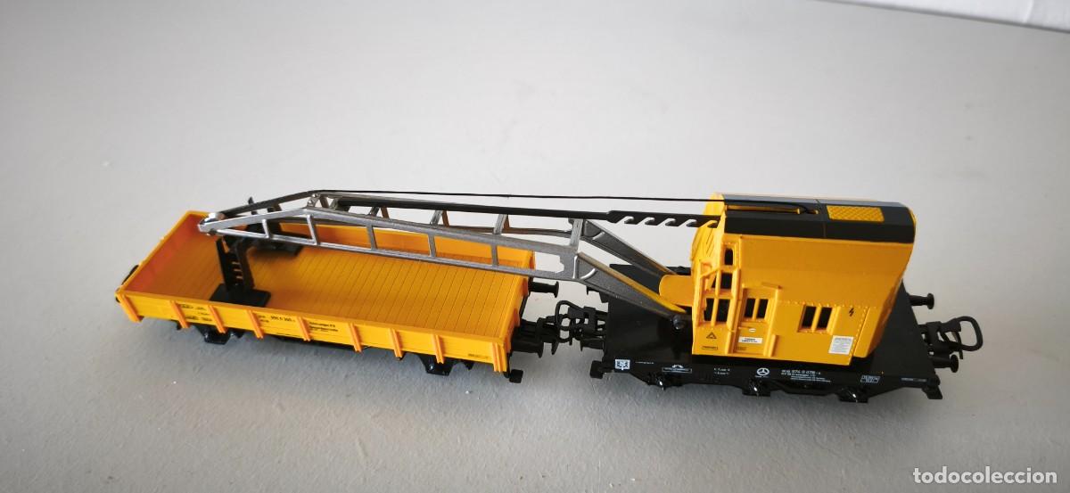 Trenes escala: VAGON GRUA MARKLIN HO - Foto 6