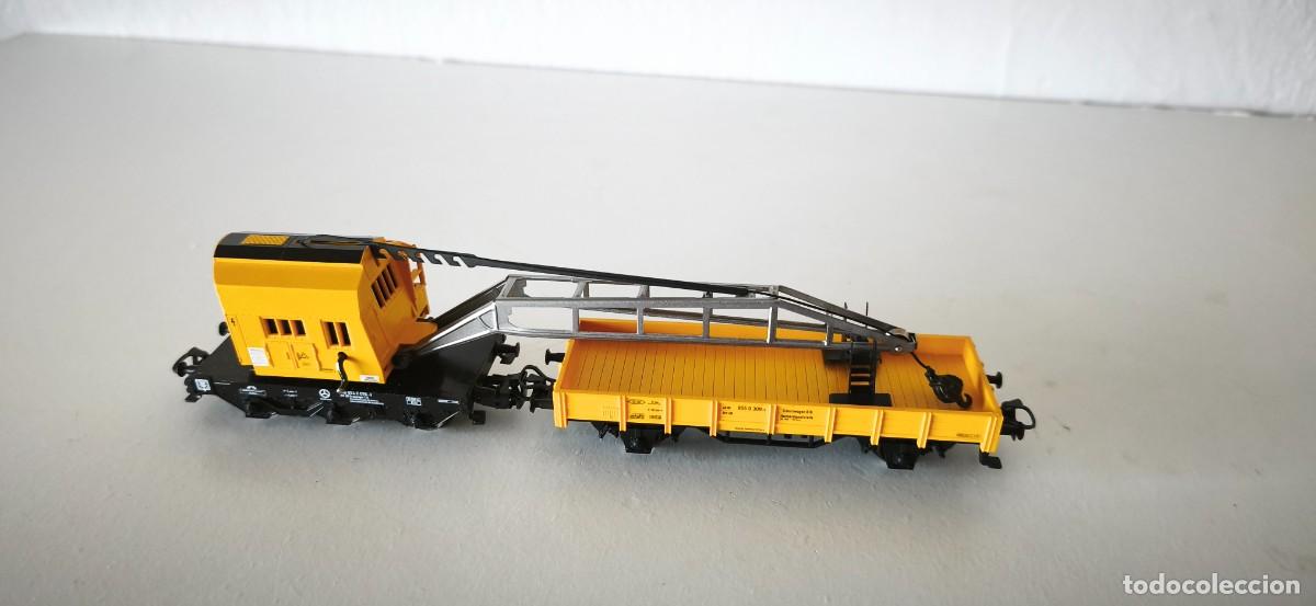 Trenes escala: VAGON GRUA MARKLIN HO - Foto 7