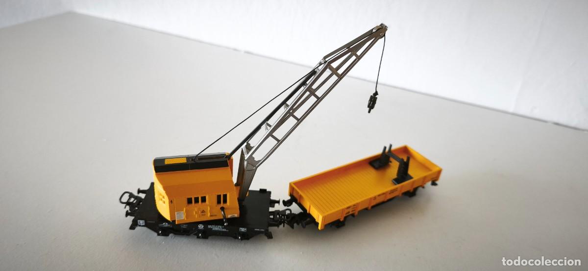 Trenes escala: VAGON GRUA MARKLIN HO - Foto 10