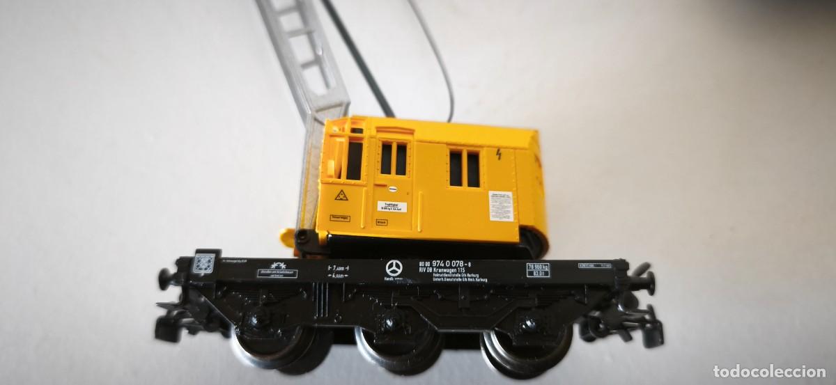 Trenes escala: VAGON GRUA MARKLIN HO - Foto 13