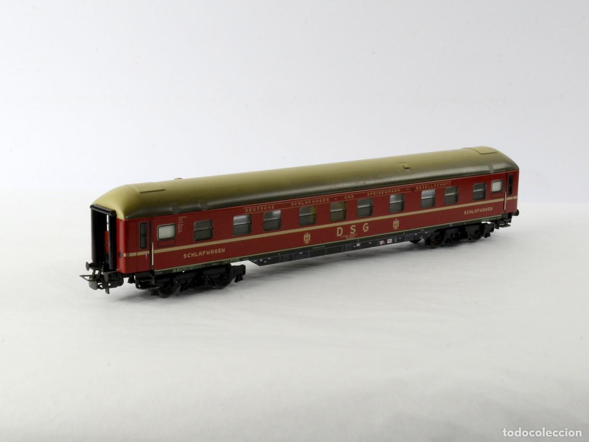 Trenes Escala: M&auml;rklin Trenes Escala H0 4064 Vag&oacute;n Coche Cama DSG Metal con Caja