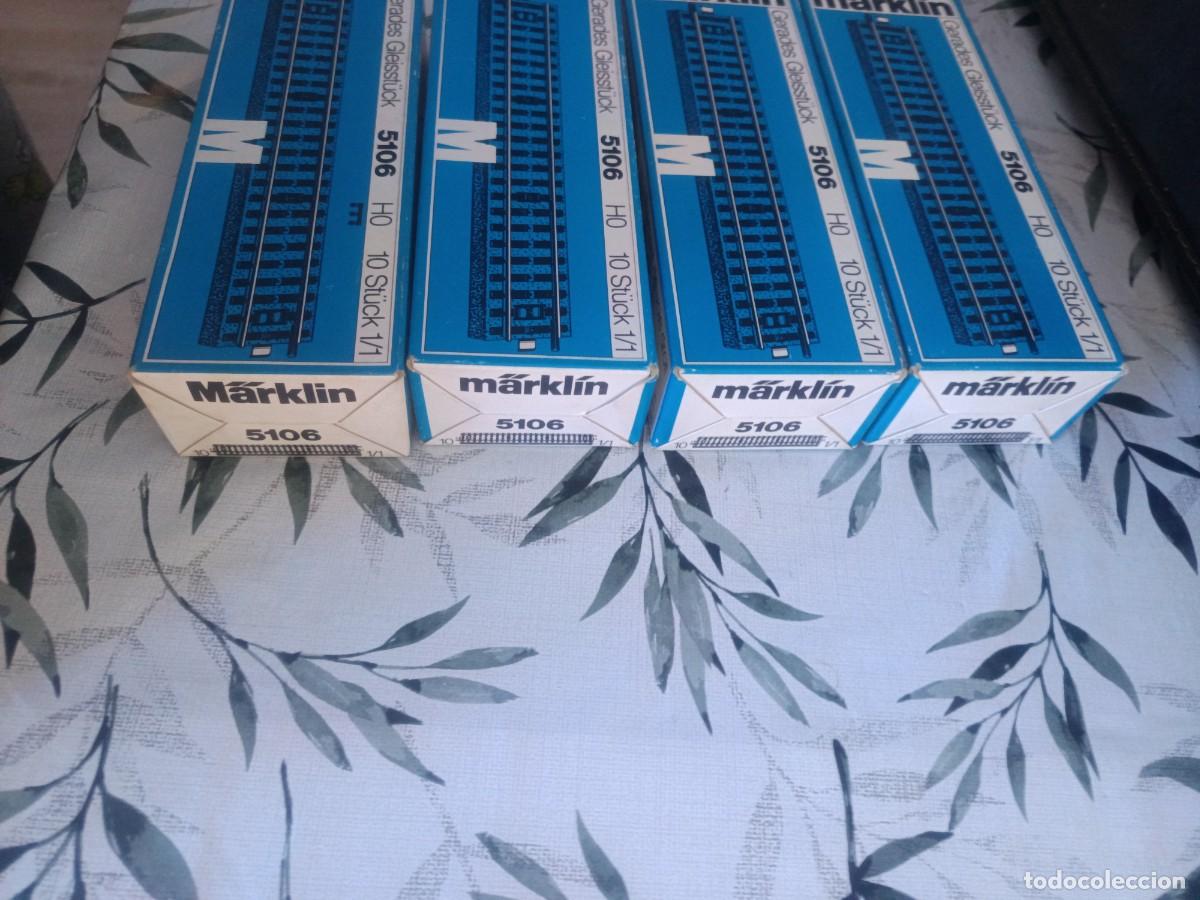 Trenes Escala: Lote de v&iacute;as 5106 marklin ref h0 con caja original nueva