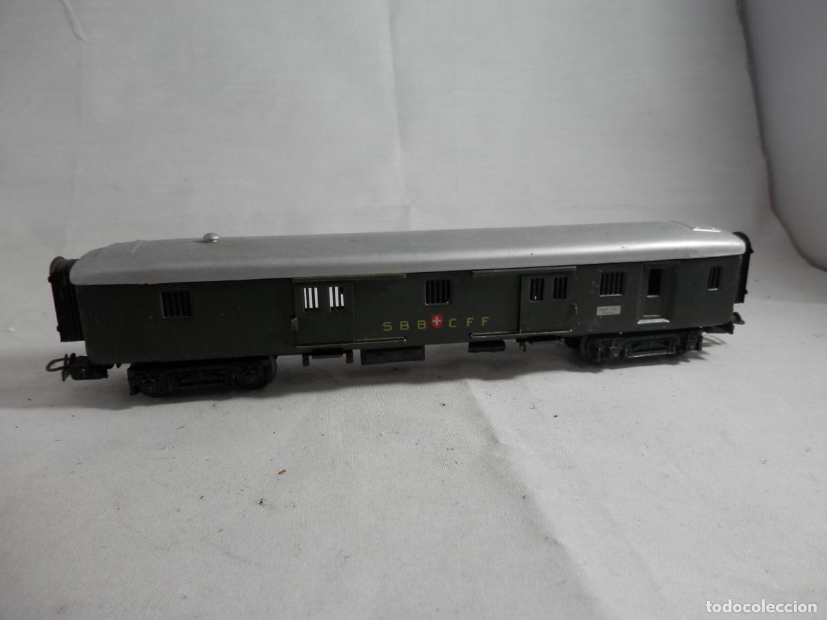 Trenes Escala: VAGON FURGON DE LA SBB ESCALA HO DE MARKLIN METALICO