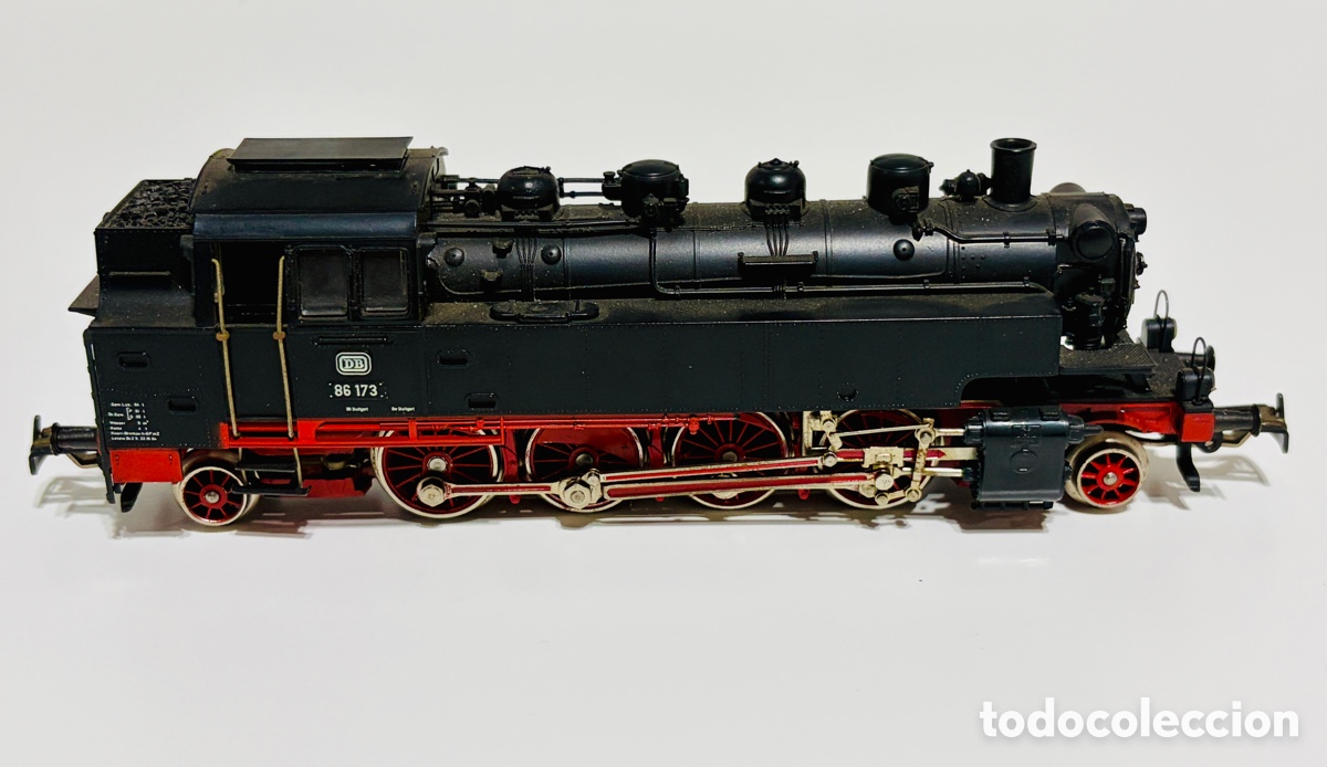 Trenes Escala: MARKLIN HO, LOCOMOTORA HO MARKLIN DE VAPOR BR 86 173 REF. 3096