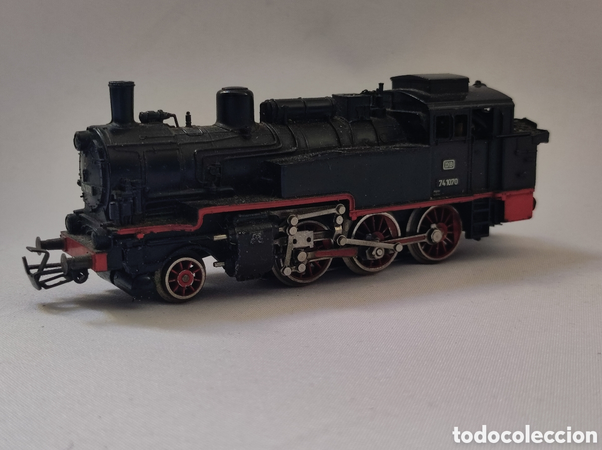 Trenes Escala: Antigua locomotora H0 Marklin DB 74 1070