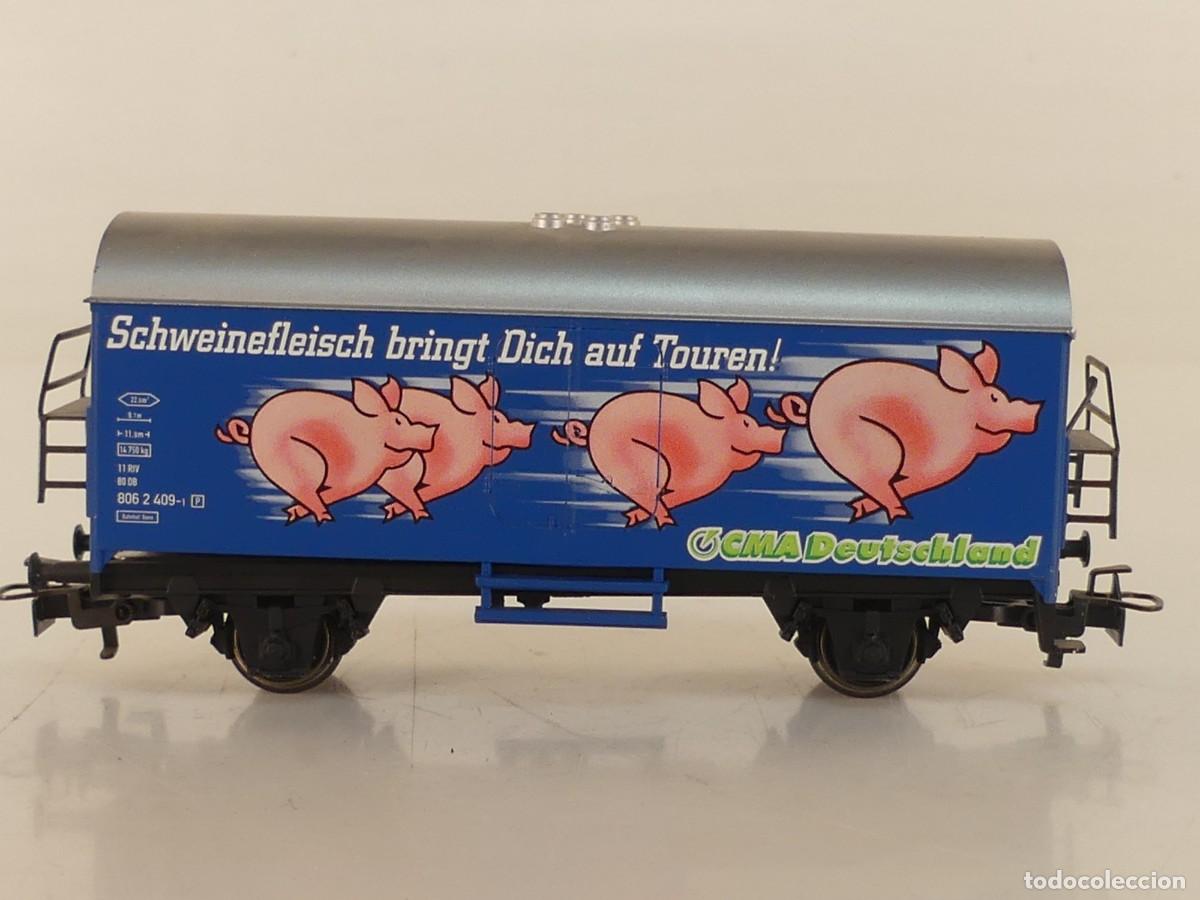 Trenes Escala: M&Auml;RKL&Iacute;N H0 - 44181 - VAG&Oacute;N REFRIGERADO