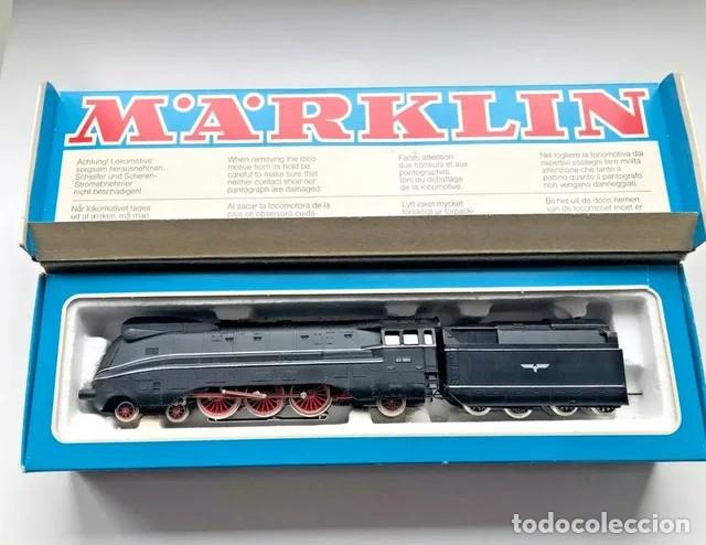 Trenes Escala: M&auml;rklin H0 REF 3094 locomotora aerodin&aacute;mica de vapor l&iacute;nea el&eacute;ctrica Anal&oacute;gica