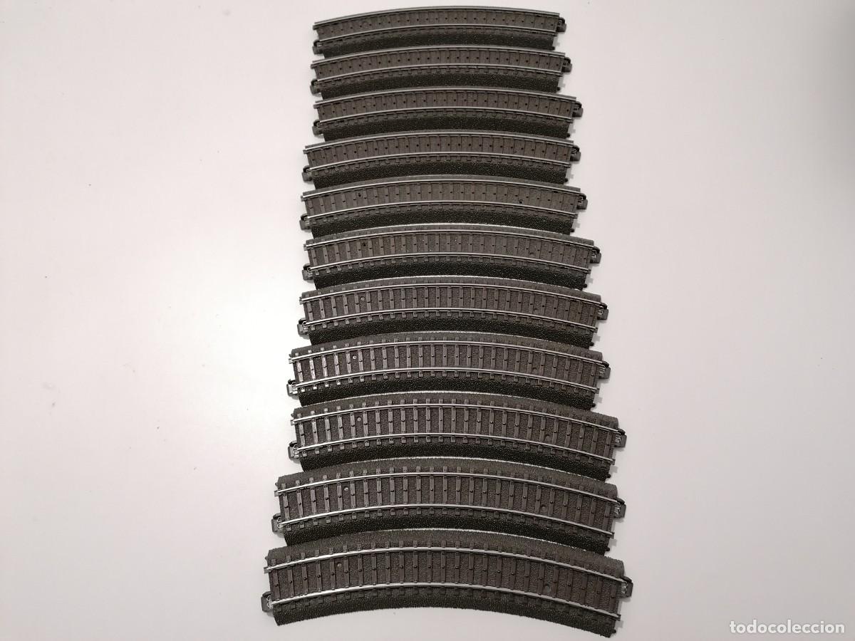 Trenes Escala: M&auml;rklin H0 Lote 11 V&iacute;as Curvas R1 30&ordm; V&iacute;a C Buen Estado