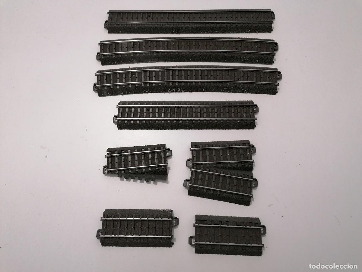 Trains &Eacute;chelle: M&auml;rklin H0 Lote 8 V&iacute;as Rectas y Curvas V&iacute;a C Buen Estado